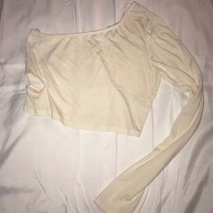 Tobi Off White One Shoulder Top